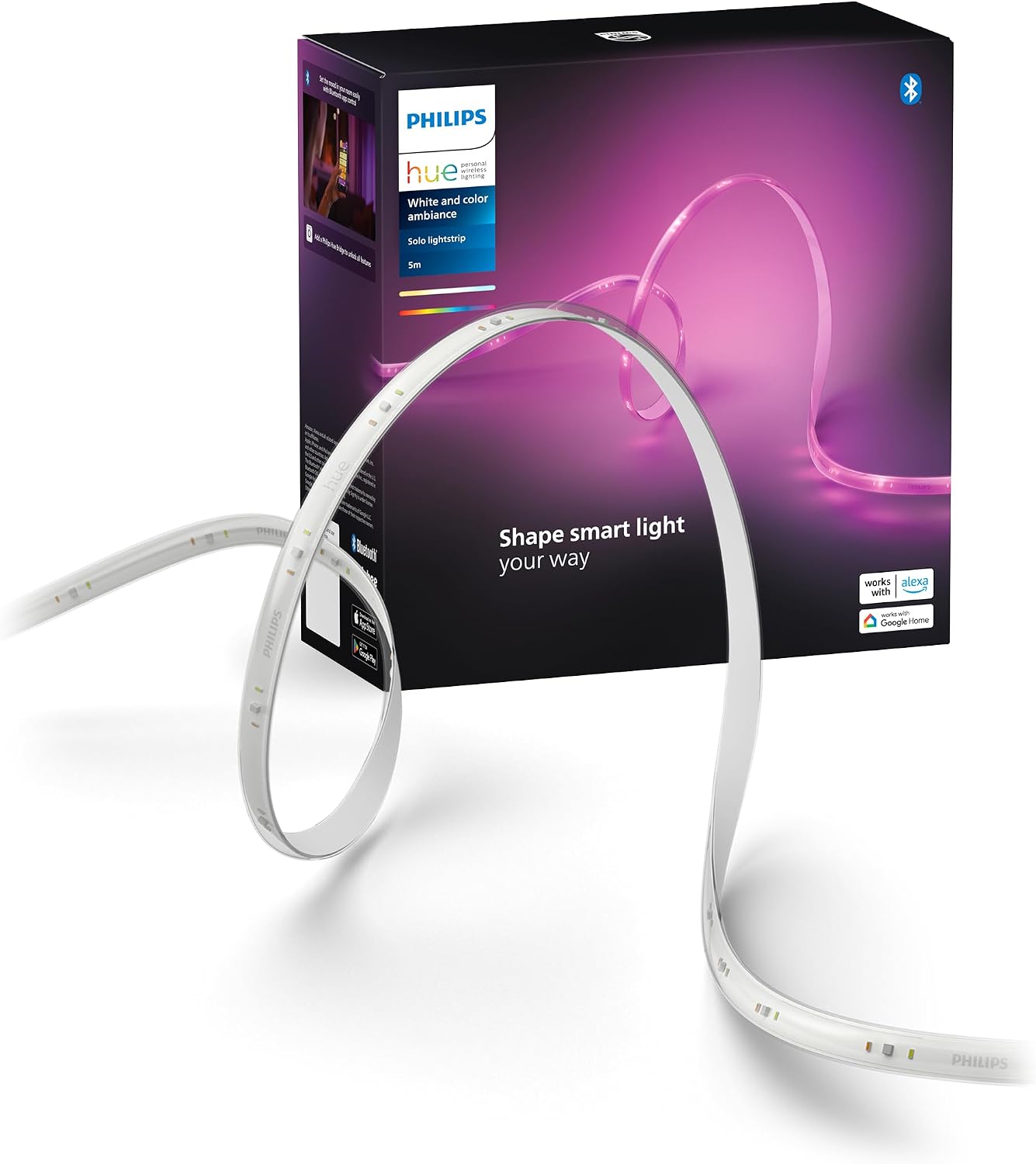 Philips Hue Solo Essential Lightstrip 5m RGBWW Smart LED Strip - New Condition