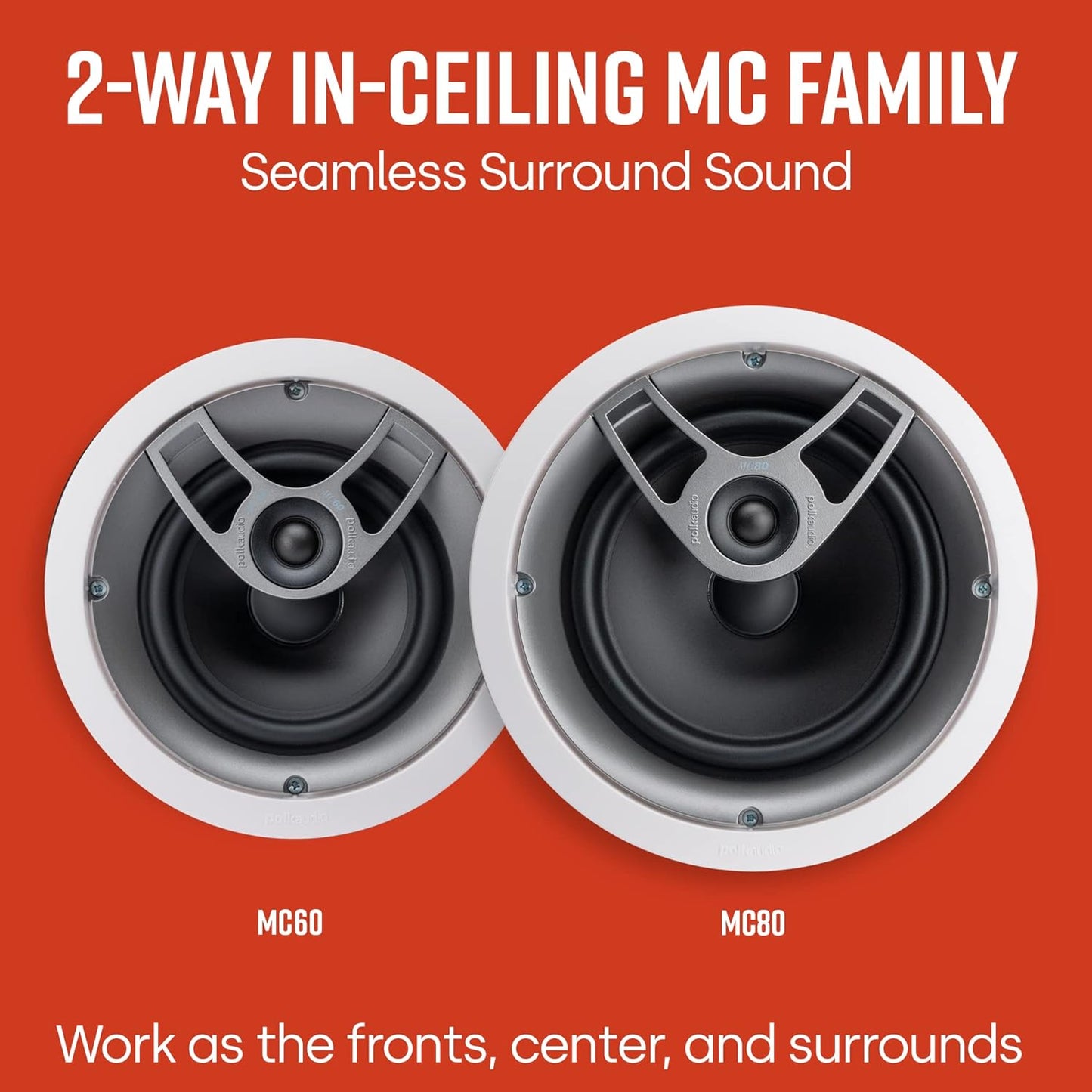 Polk Audio MC80 High Performance 8-Inch In-Ceiling Speaker - New Condition
