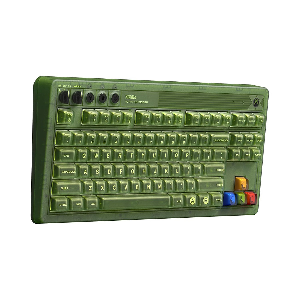 8BitDo Retro 87 Mechanical Keyboard RGB Wireless Xbox Edition - New Condition