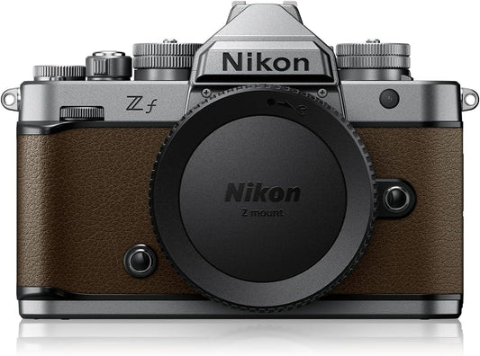 Nikon Zf Silver Mirrorless Camera – 24.5MP Full-Frame, Sepia Brown - New Condition