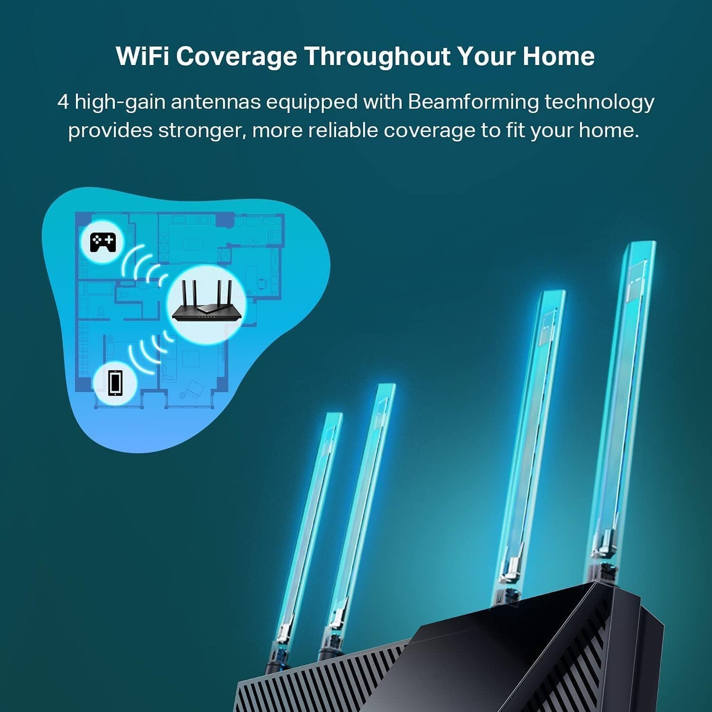 TP-Link Archer AX55 AX3000 Dual Band Wi-Fi 6 Gigabit Router - Excellent Condition