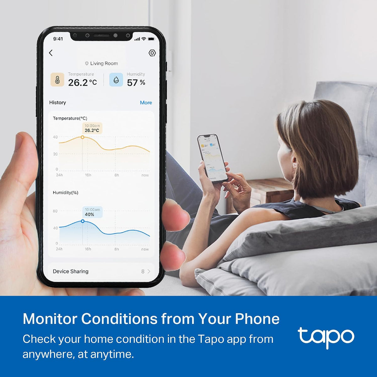 Tapo T310 Smart Temperature & Humidity Sensor - New Condition