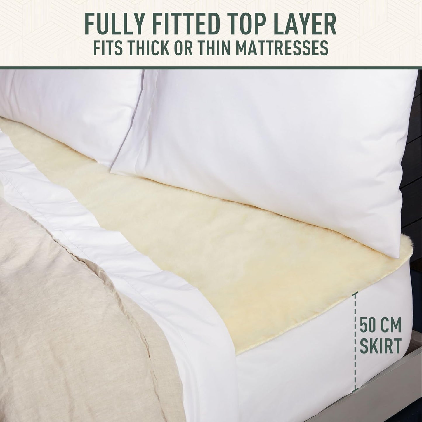 Sunbeam Sleep Perfect Wool Fleece Electric Blanket Queen – 100% Australian Wool - Excellent Condition