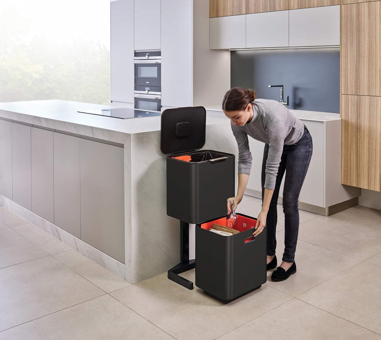 Joseph Joseph Totem Max 60L Waste Separation & Recycling Unit - Carbon Black - New Condition