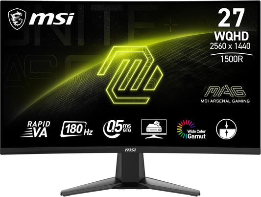 MSI MAG 27C6F 27 Inch FHD Curved Gaming Monitor - Excellent Condition
