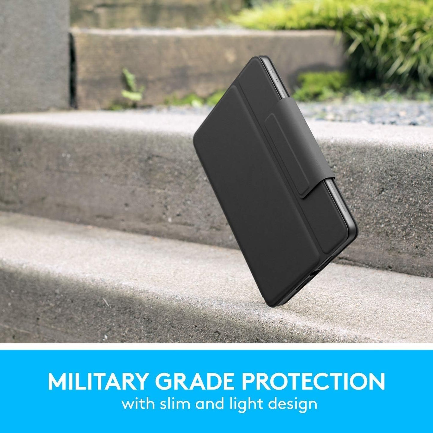 Logitech Rugged Folio Keyboard Case for iPad (7th, 8th & 9th Generation) - Excellent Condition