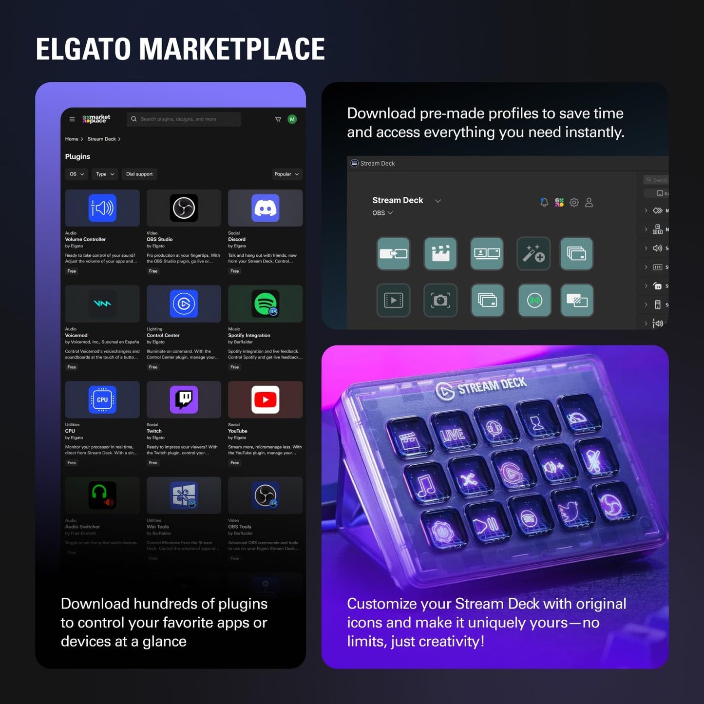 Elgato Stream Deck + XLR Audio Mixer & Studio Controller - New Condition