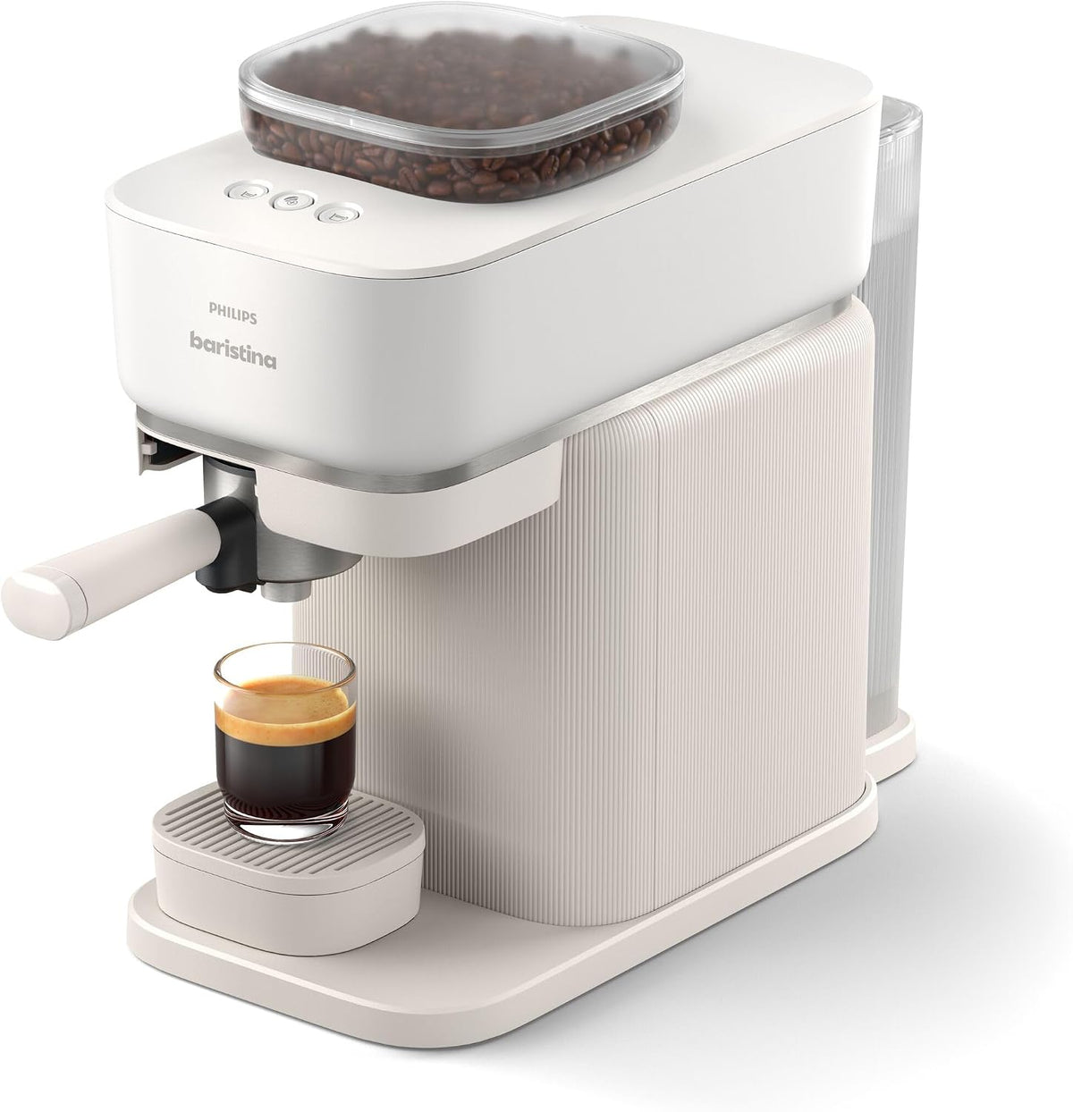 Philips Baristina Espresso Machine – 16 Bar Pressure, Fresh Bean Brewing, Natural White - Excellent Condition