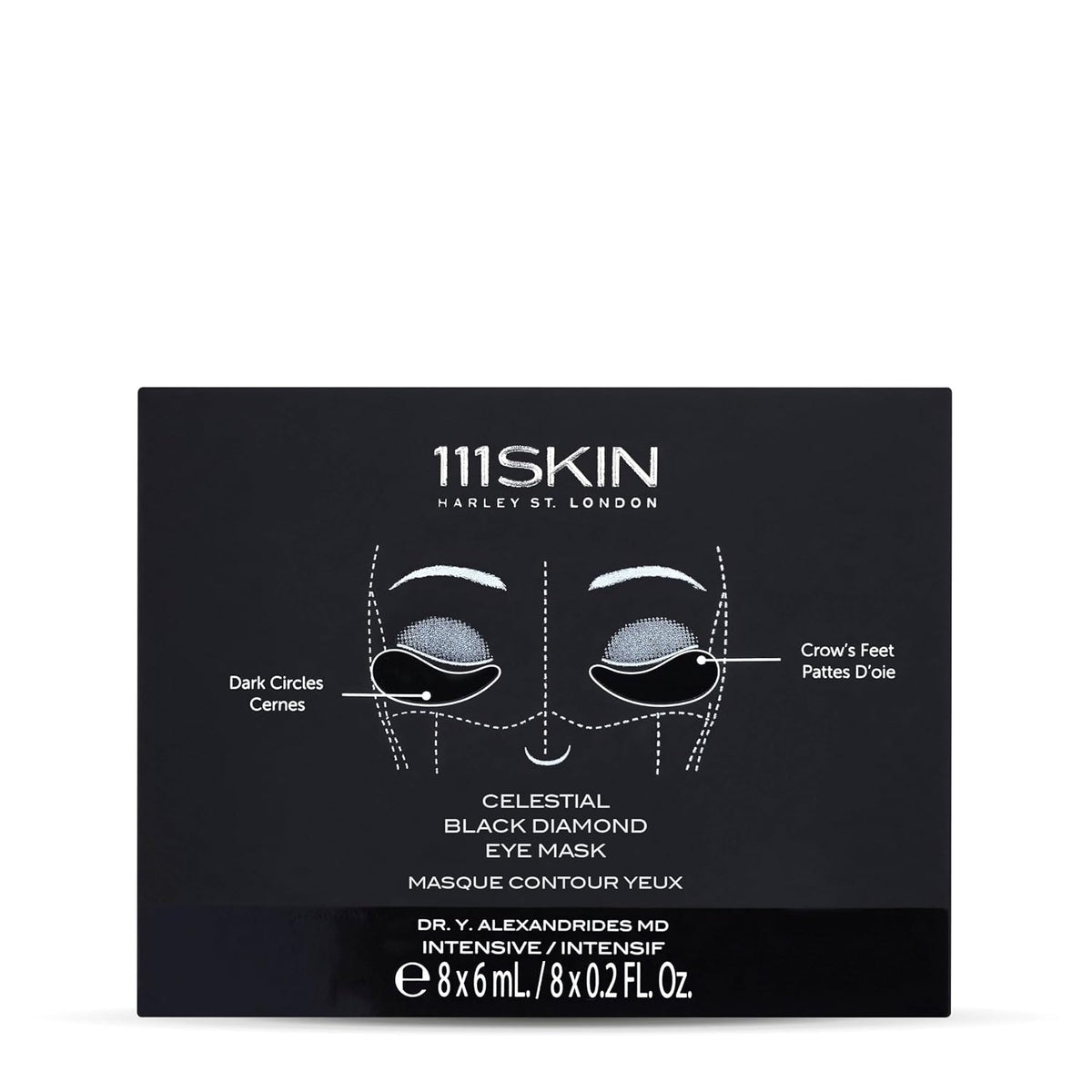 111SKIN Celestial Black Diamond Eye Mask – 8 Pc - New Condition