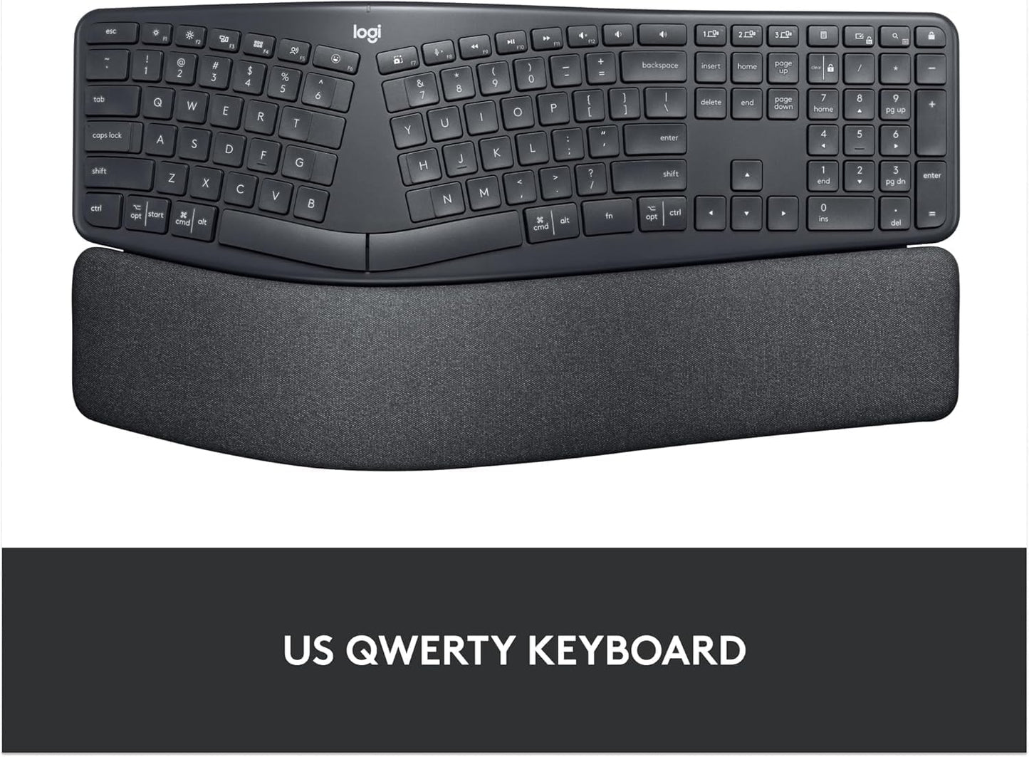 Logitech Ergo K860 Wireless Ergonomic Split Keyboard Graphite - New Condition
