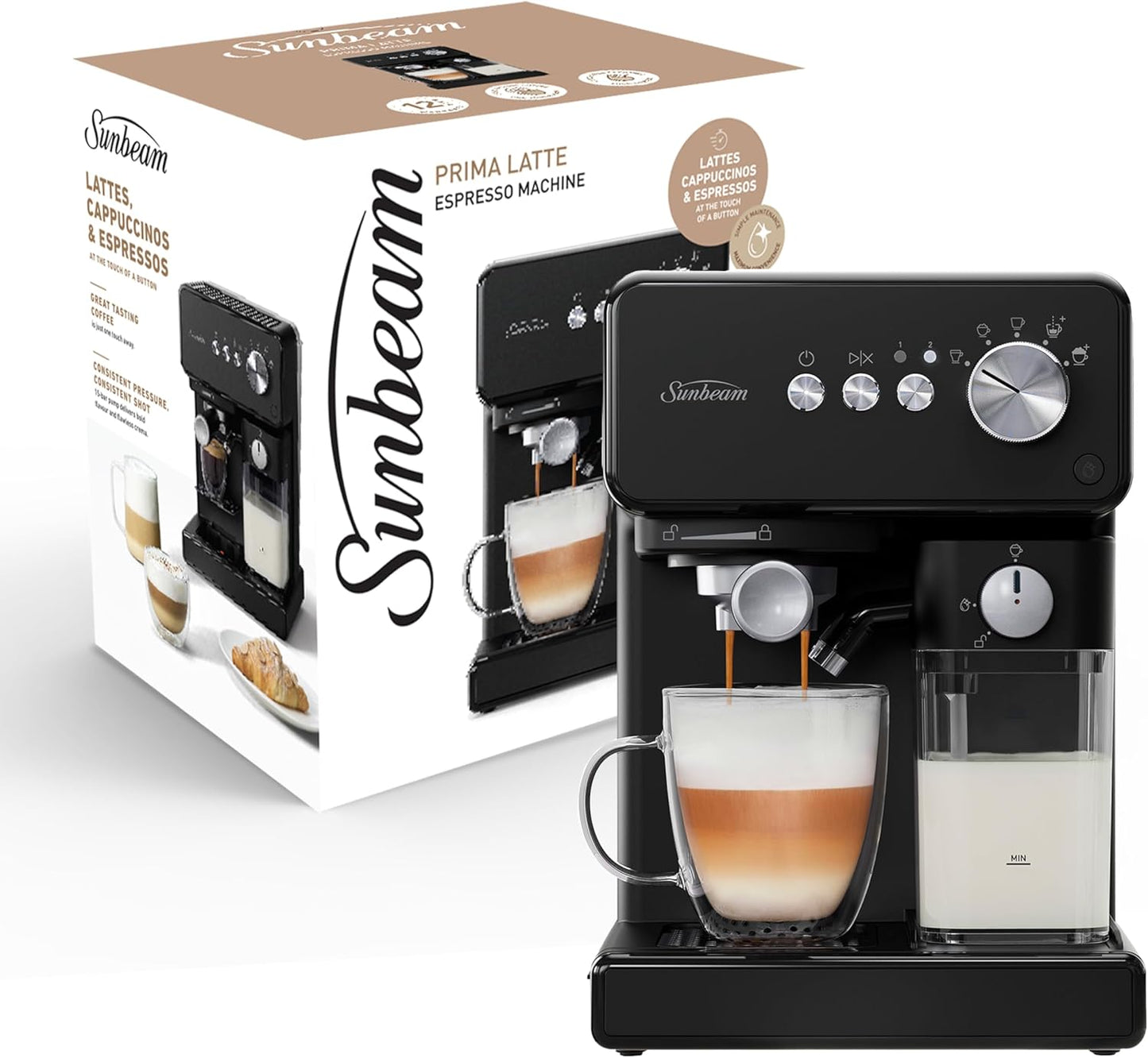 Sunbeam Prima Latte Semi Automatic Coffee Machine - New Condition