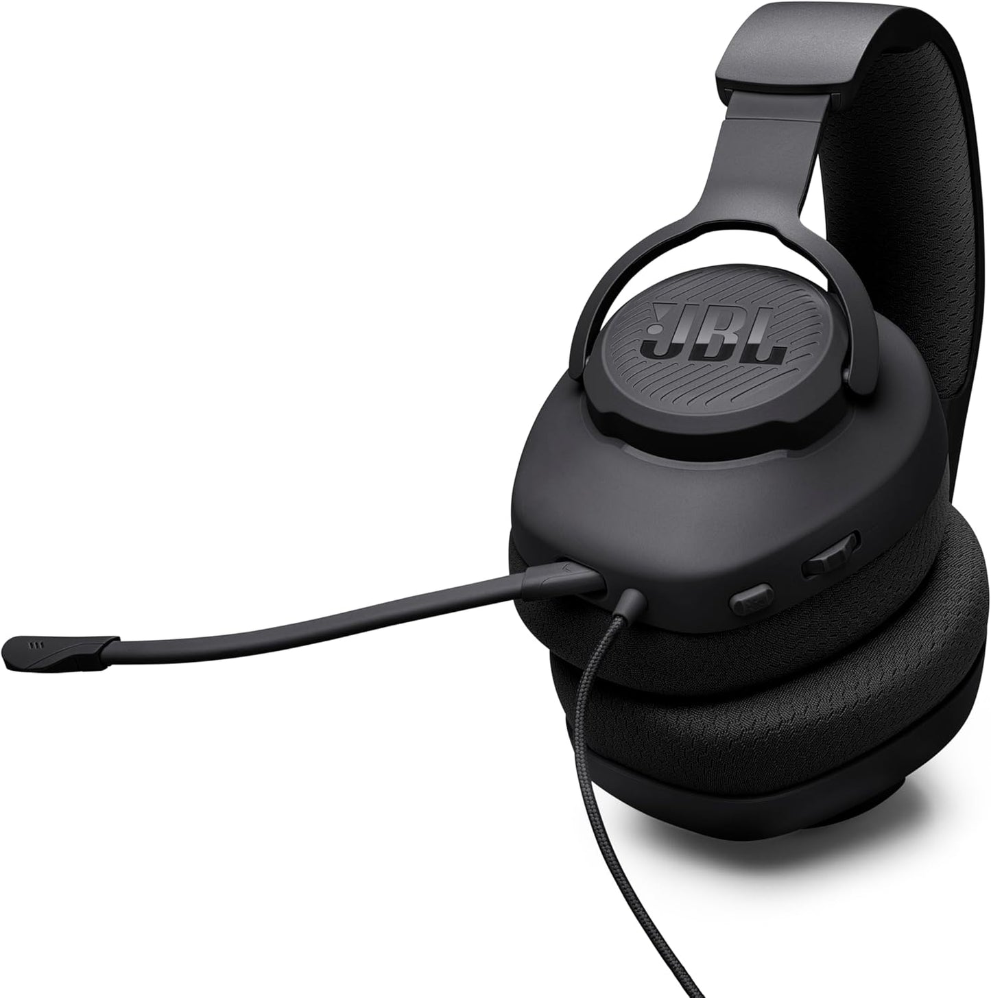 JBL Quantum 100M2 Wired Gaming Headset – Over-Ear, Detachable Mic with Mute, Memory Foam Cushions, 3.5mm Multi-Platform Compatible - New Condition