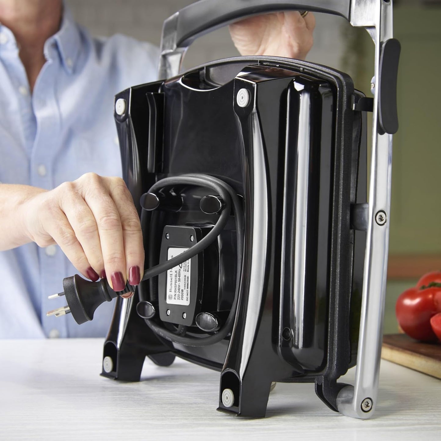 Russell Hobbs RHSP801BLK 2100W Sandwich Press with Non-Stick Plates - New Condition
