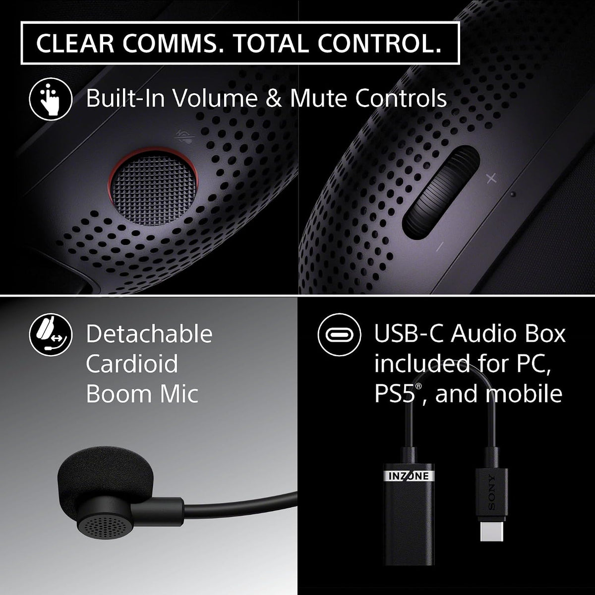 INZONE H6 Air Open-Back Wired Gaming Headset for PC & PS5 - New Condition