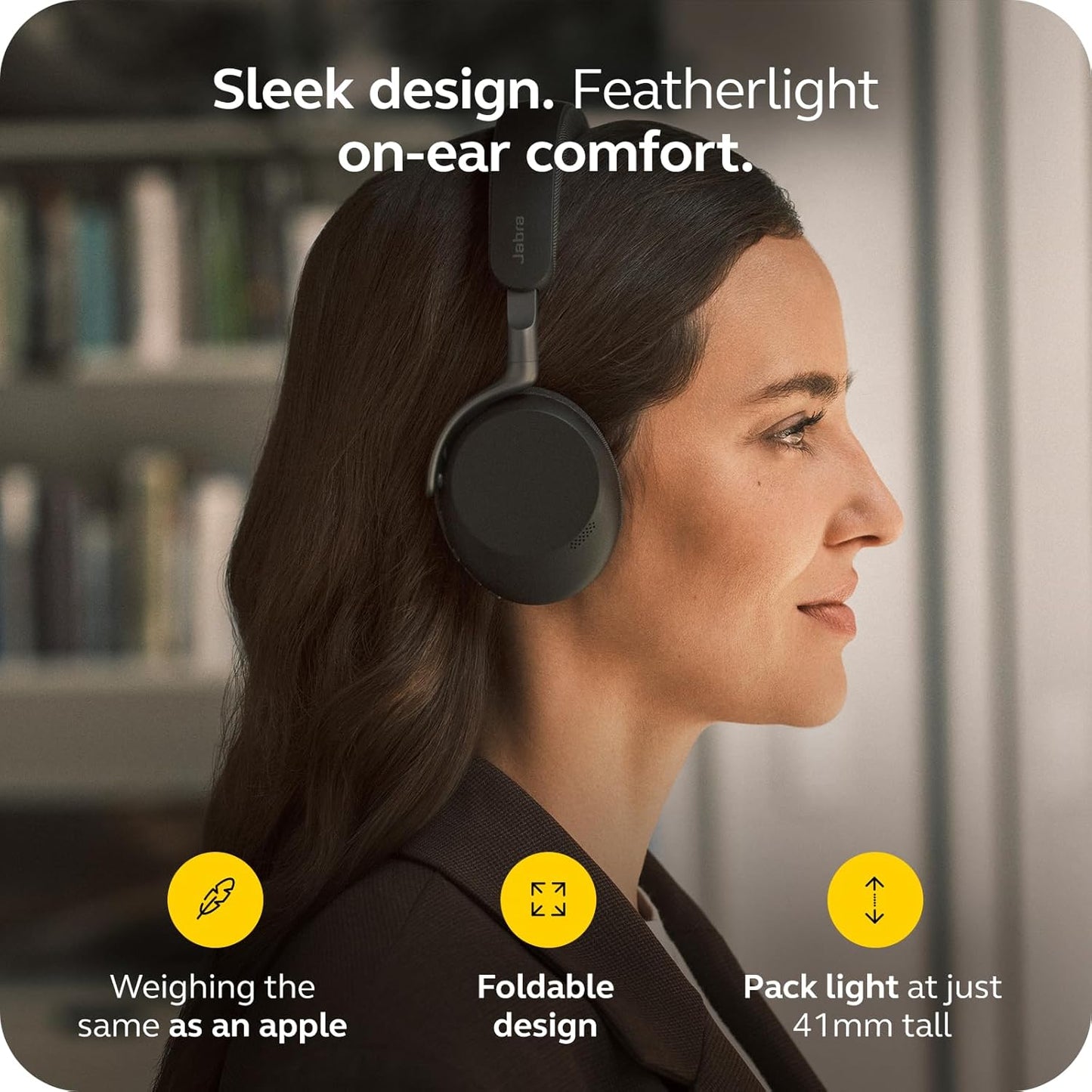 Jabra Evolve3 75 Wireless Noise Cancelling Headset with Teams USB-C - New Condition