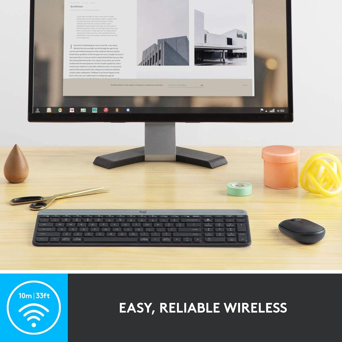 Logitech MK470 Slim Wireless Keyboard and Mouse Combo, Black - New Condition