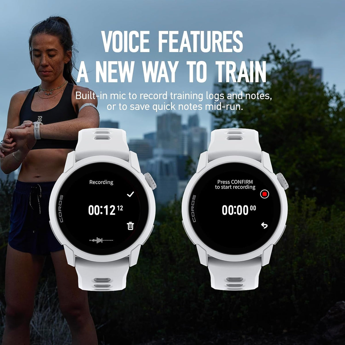 COROS PACE 4 GPS Sports Watch – White with Silicone Band, AMOLED Display, Advanced Running & Fitness Tracking - New Condition