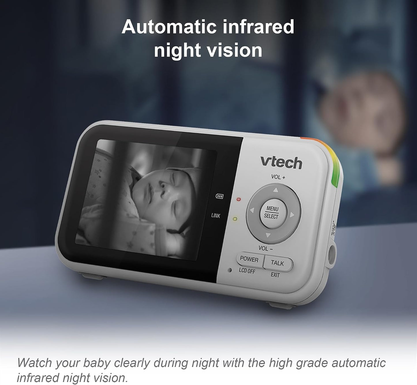 VTech BM3350N 2.8" 2-Camera Full Colour Video Baby Monitor -  Excellent Condition