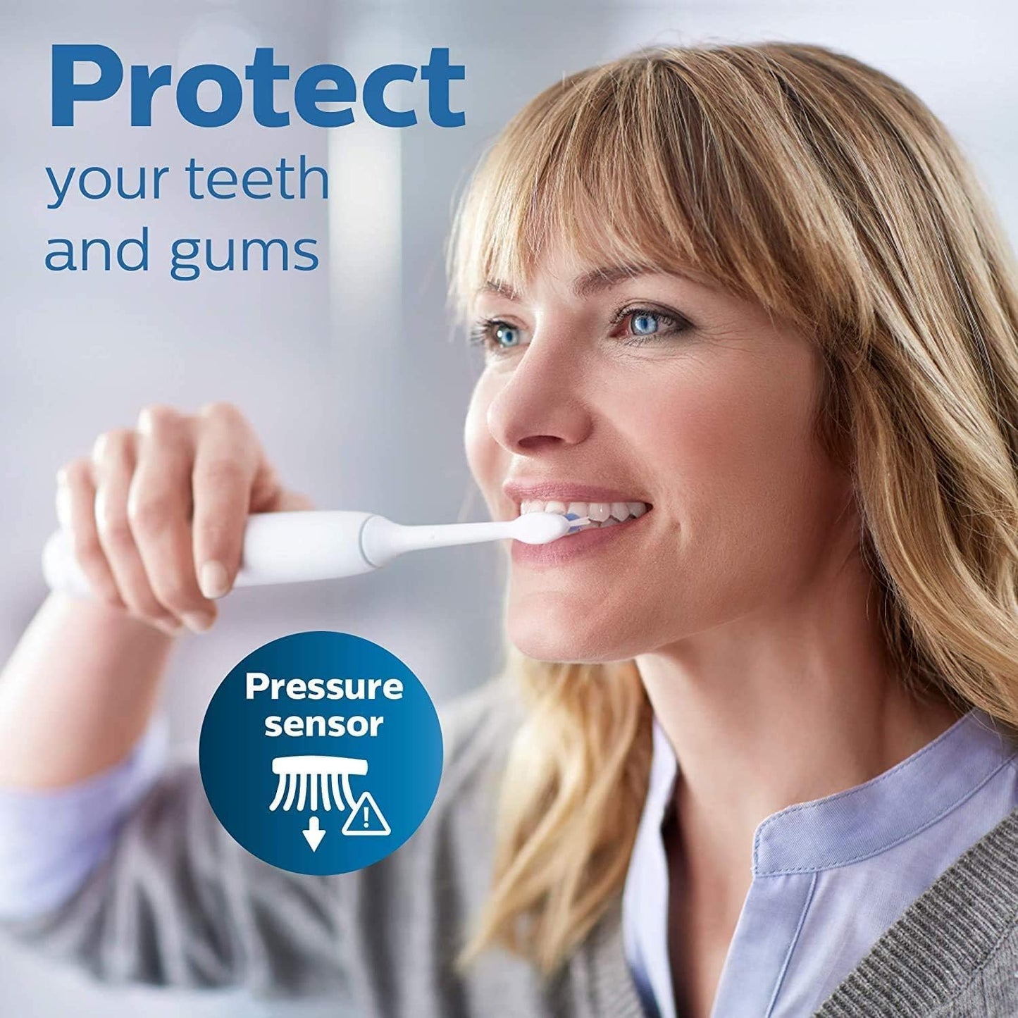 Philips Sonicare ProtectiveClean 5100 Electric Toothbrush – 3 Modes, Travel Case, Navy Blue - Excellent Condition