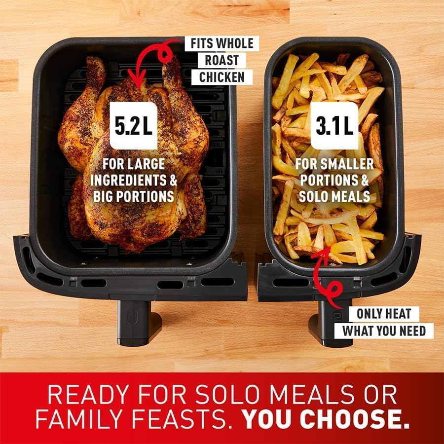 Tefal Dual Easy Fry & Grill Deluxe XXL 8.3L Air Fryer - Excellent Condition