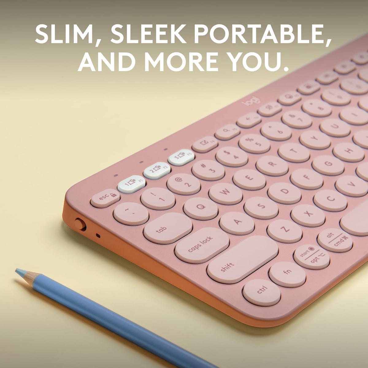 Logitech Pebble Keys 2 K380s Bluetooth Keyboard – Tonal Rose - New Condition