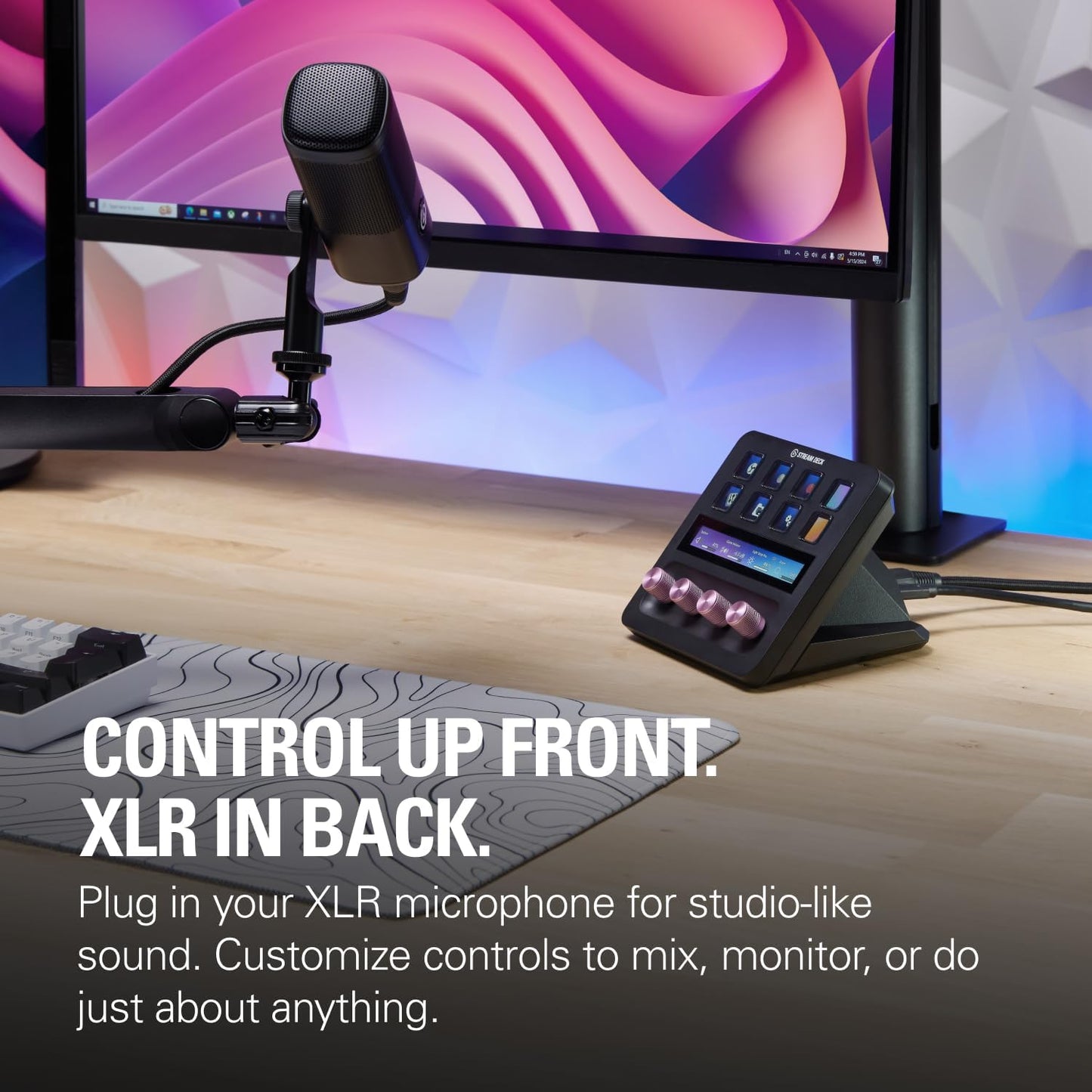 Elgato Stream Deck + XLR Dock Audio Mixer with Mic Interface - New Condition