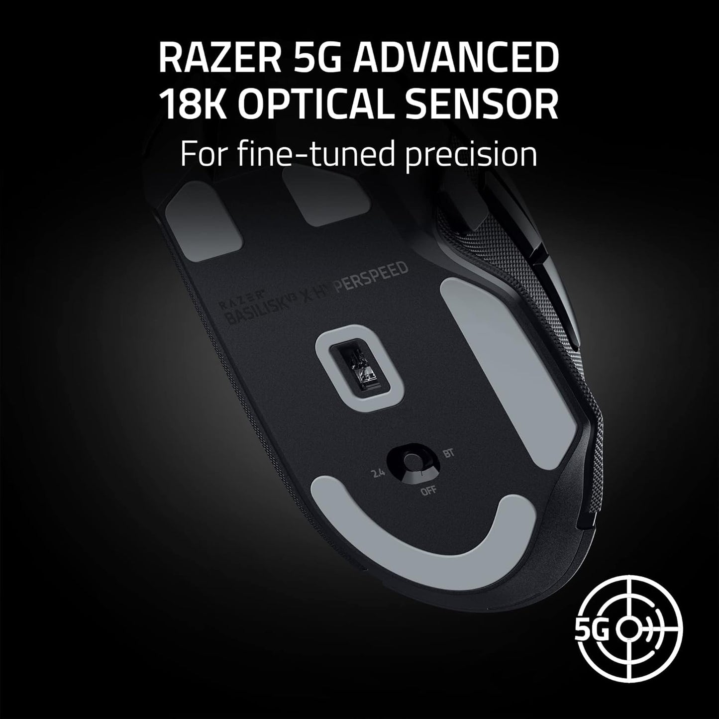 Razer Basilisk V3 X HyperSpeed Wireless Gaming Mouse Classic - Black - New Condition