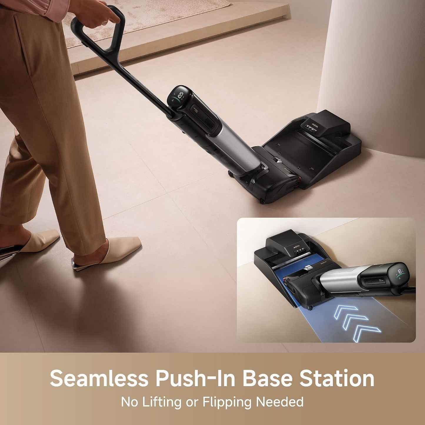Mova X4 Pro Cordless Wet Dry Vacuum Cleaner with Hot Water Mop & Self-Cleaning - New Condition