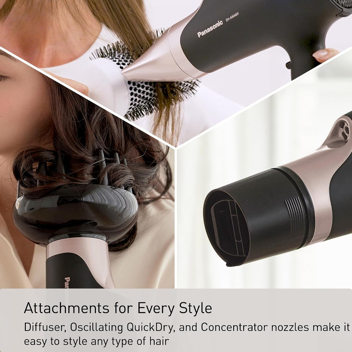 Panasonic Nanoe Hair Dryer – Quick Dry, Frizz Control with Diffuser - New Condition