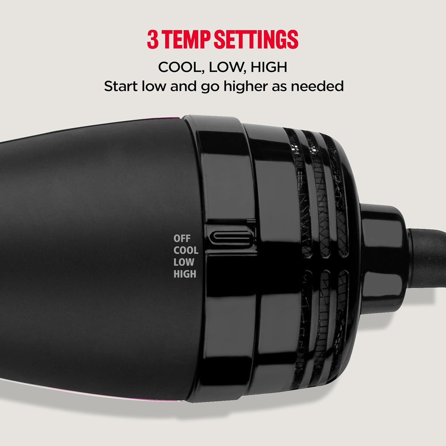 Revlon One Step Volumiser Blowout Brush and Root Booster, Black - New Condition