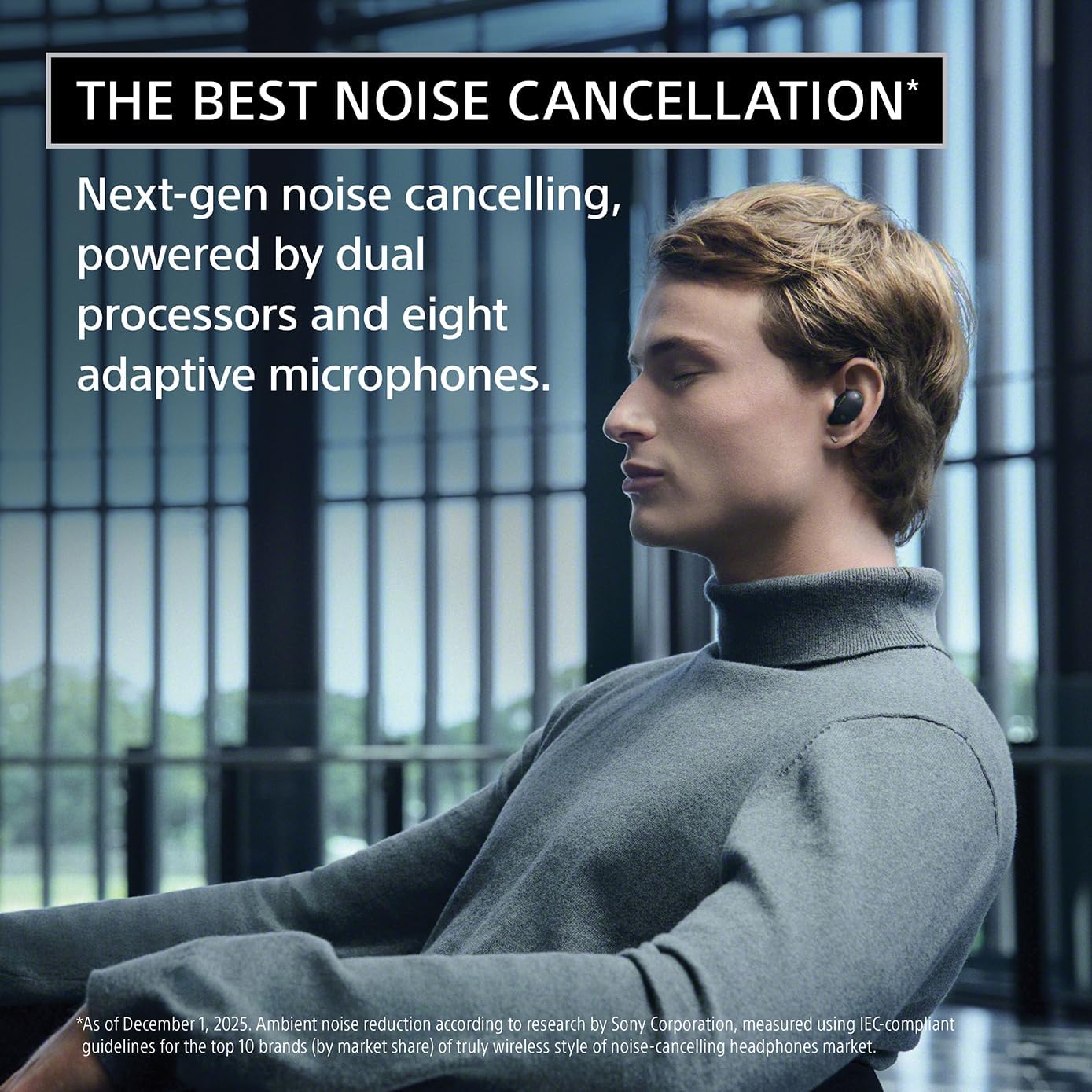 Sony WF-1000XM6 Noise Cancelling Wireless Earbuds Black - Excellent Condition