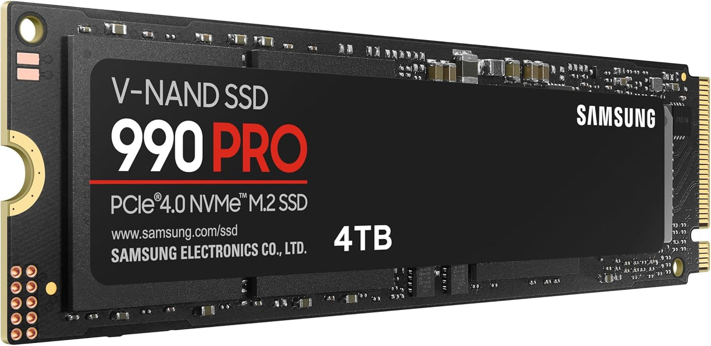 Samsung 990 PRO 4TB PCIe 4.0 NVMe M.2 SSD with Heatsink - New Condition