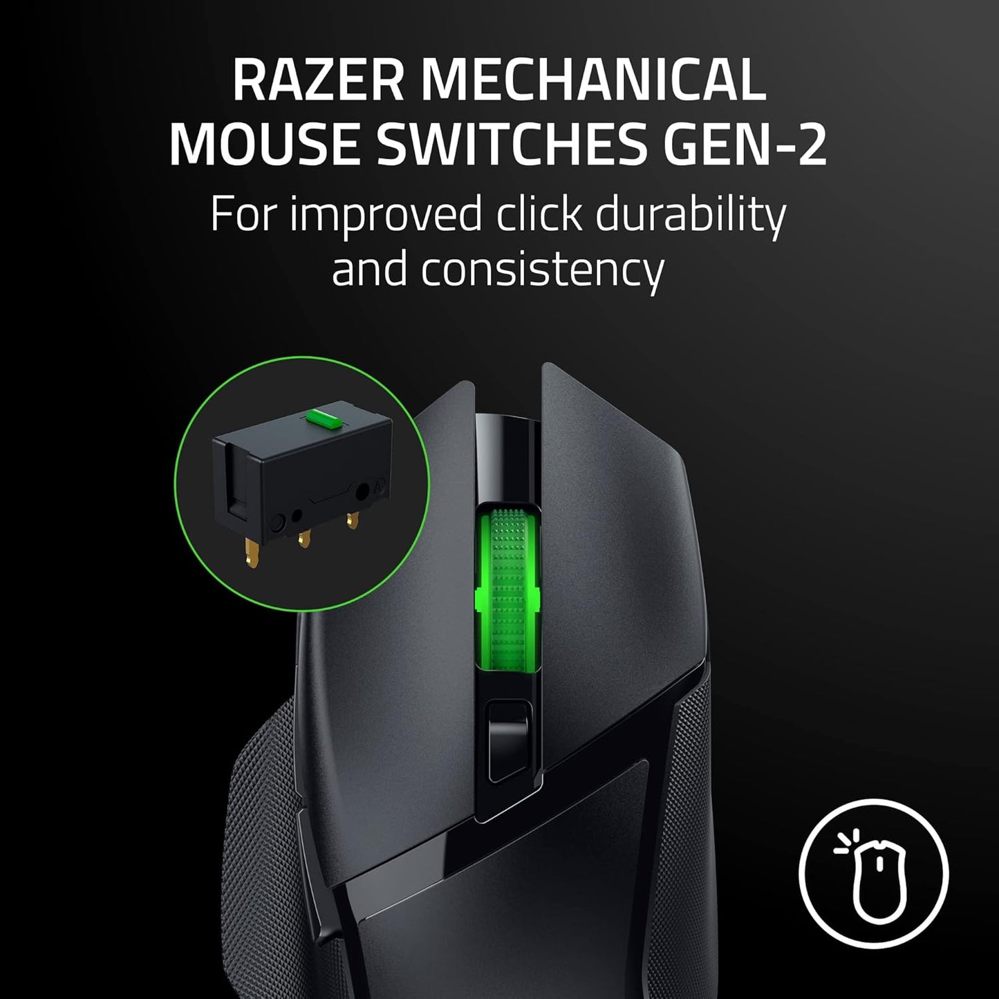 Razer Basilisk V3 X HyperSpeed Wireless Gaming Mouse Classic - Black - New Condition