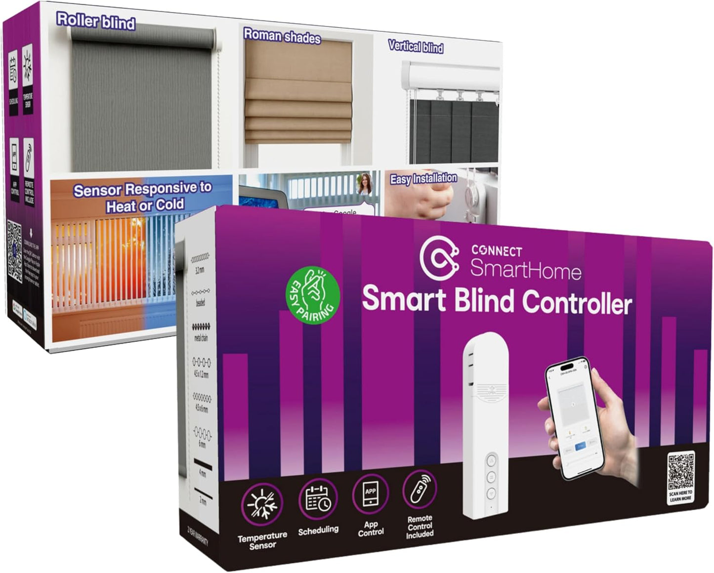 Connect Smart Blind Opener – Motorised Wi-Fi Controller for Roller & Roman Shades - New Condition