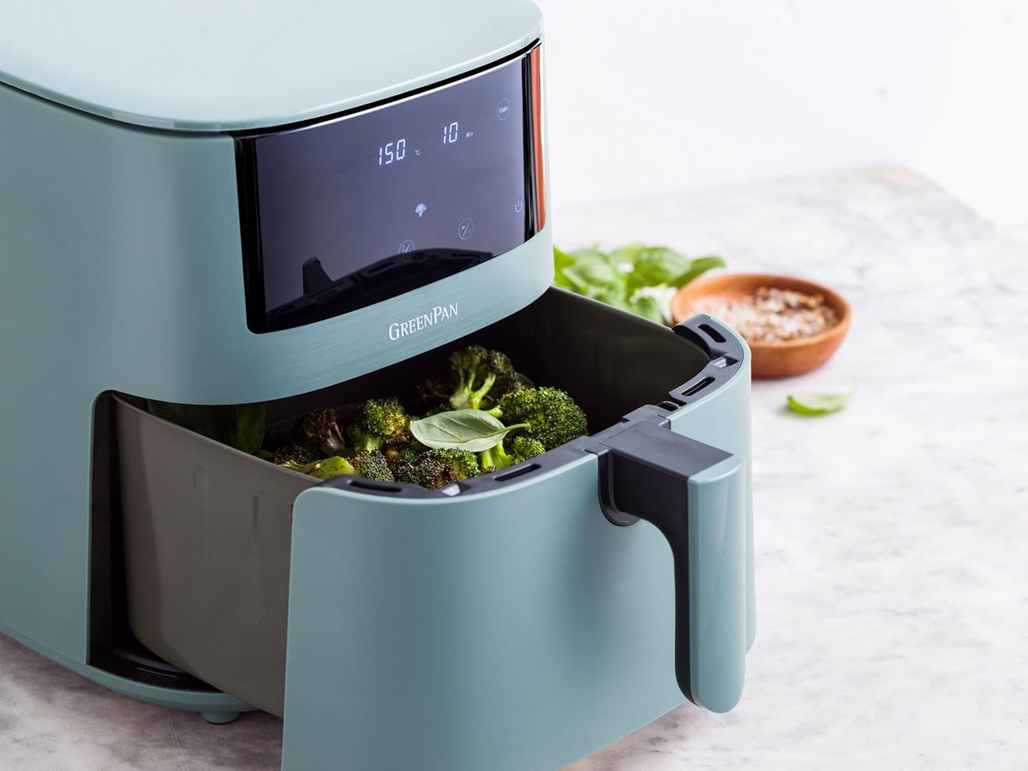 GreenPan Bistro XXL 7.2L Air Fryer – Smokey Sky Blue - Excellent Condition