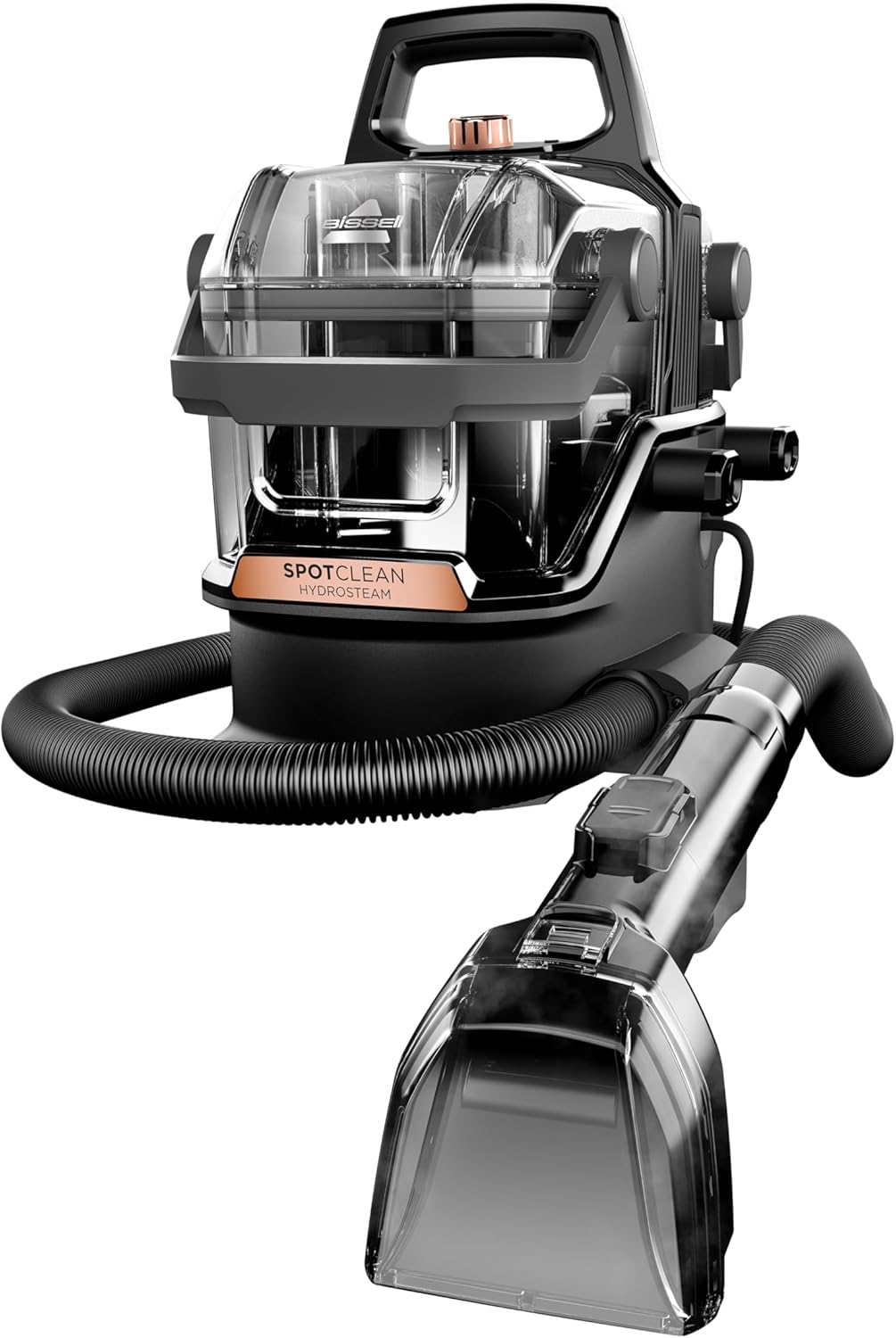 BISSELL SpotClean HydroSteam, Powerful 1100w Spot Cleaner for Carpets, Rugs, Upholstery, Pet Messes, Tiles, & Grout - New Condition