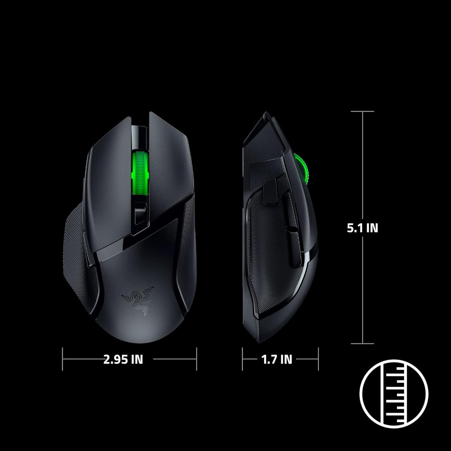 Razer Basilisk V3 X HyperSpeed Wireless Gaming Mouse Classic - Black - New Condition
