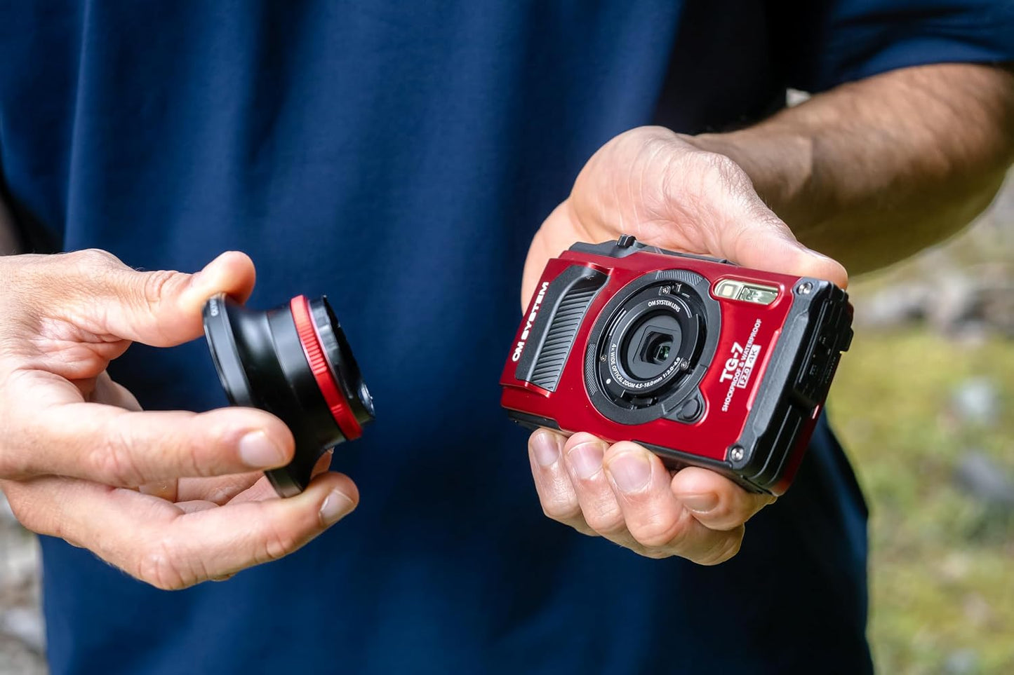 OM SYSTEM TG-7 Tough Camera - Red - Excellent Condition