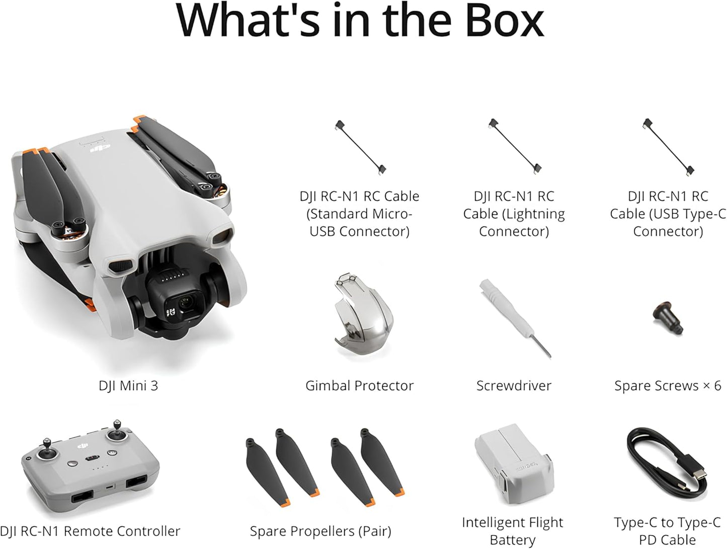 DJI Mini 3 Drone - Lightweight and Foldable Mini Camera Drone with 4K HDR Video, 38-min Flight Time - New Condition
