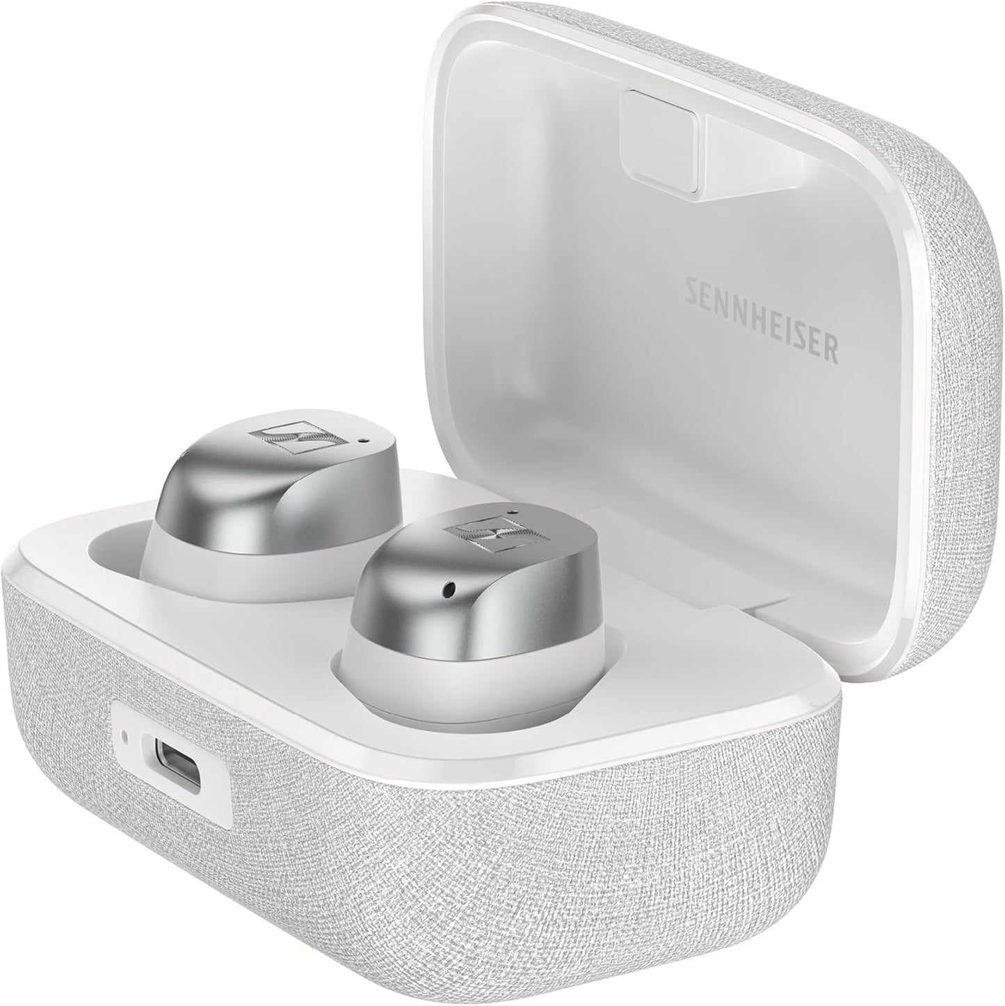 Sennheiser MOMENTUM True Wireless 4 – Smart Bluetooth Earbuds with Adaptive ANC & 30-Hour Battery White Silver - Good Condition