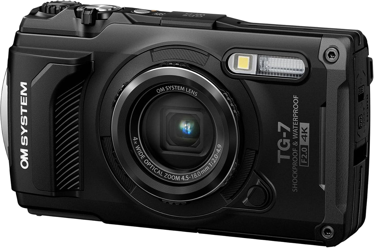 OM SYSTEM TG-7 Tough Camera – Black - New Condition