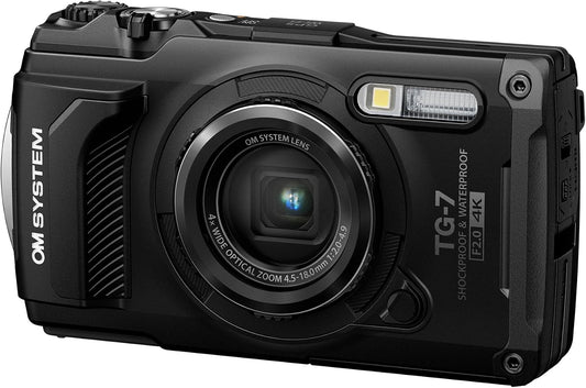 OM SYSTEM TG-7 Tough Camera – Black - New Condition