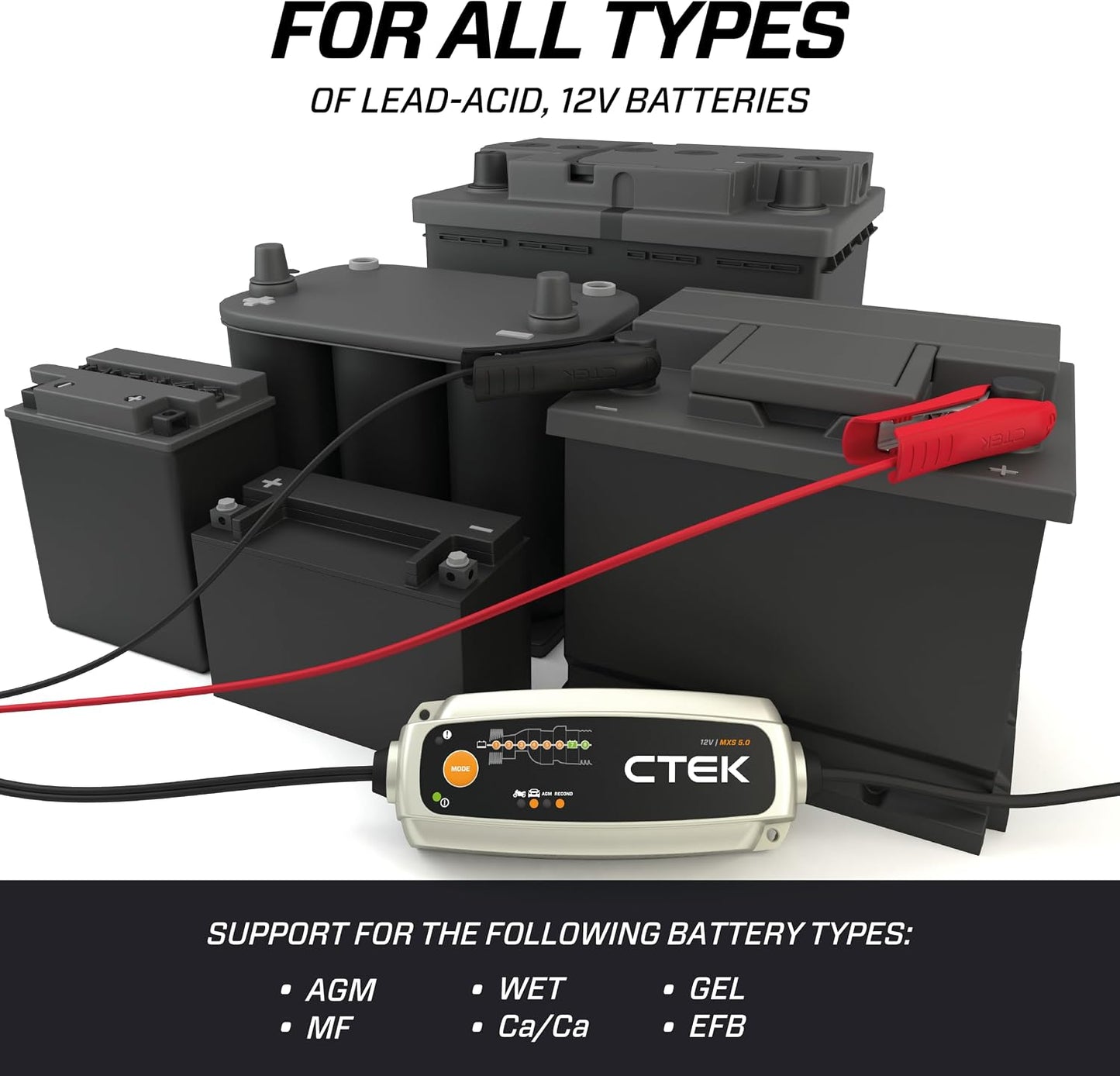 CTEK MXS 5.0 12V Smart Battery Charger & Maintainer - New Condition