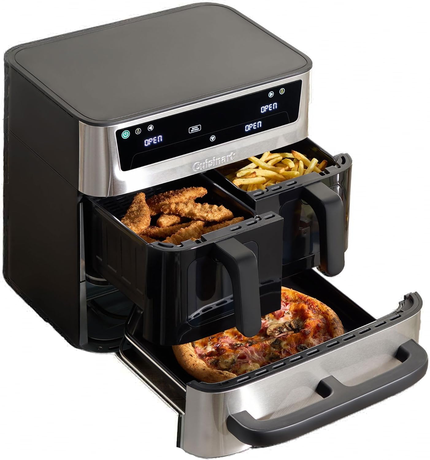 Cuisinart Tri Zone 13.6L XXXL Air Fryer & Oven - Stainless Steel - New Condition