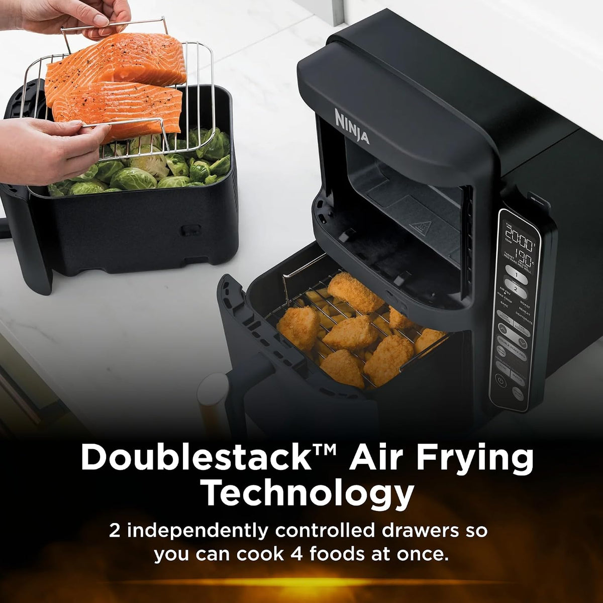 Ninja DoubleStack XXXL 9.5L 2-Drawer Air Fryer – SL400ANZ - New Condition