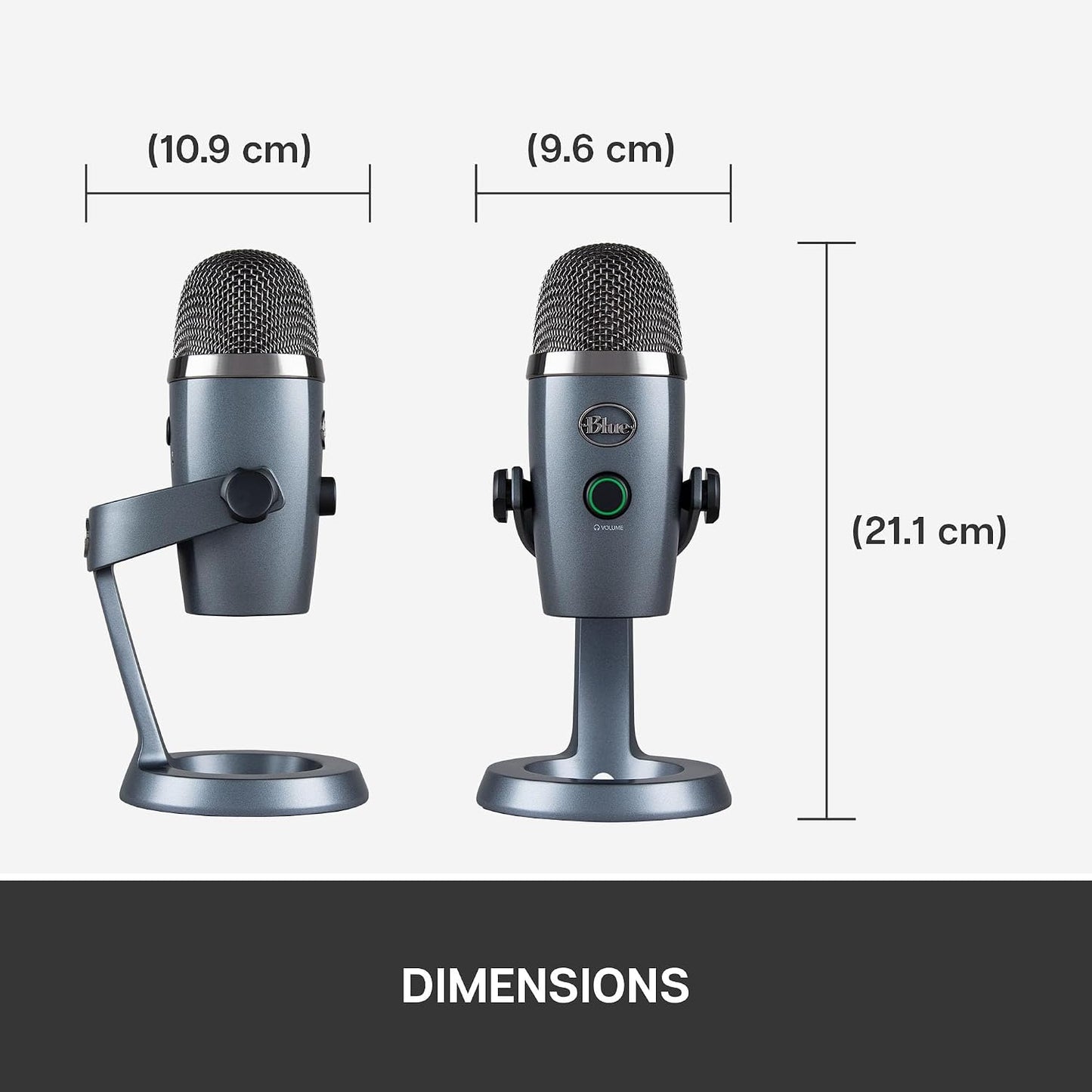 Blue Yeti Nano Premium USB Microphone for Recording & Streaming – Shadow Grey - New Condition