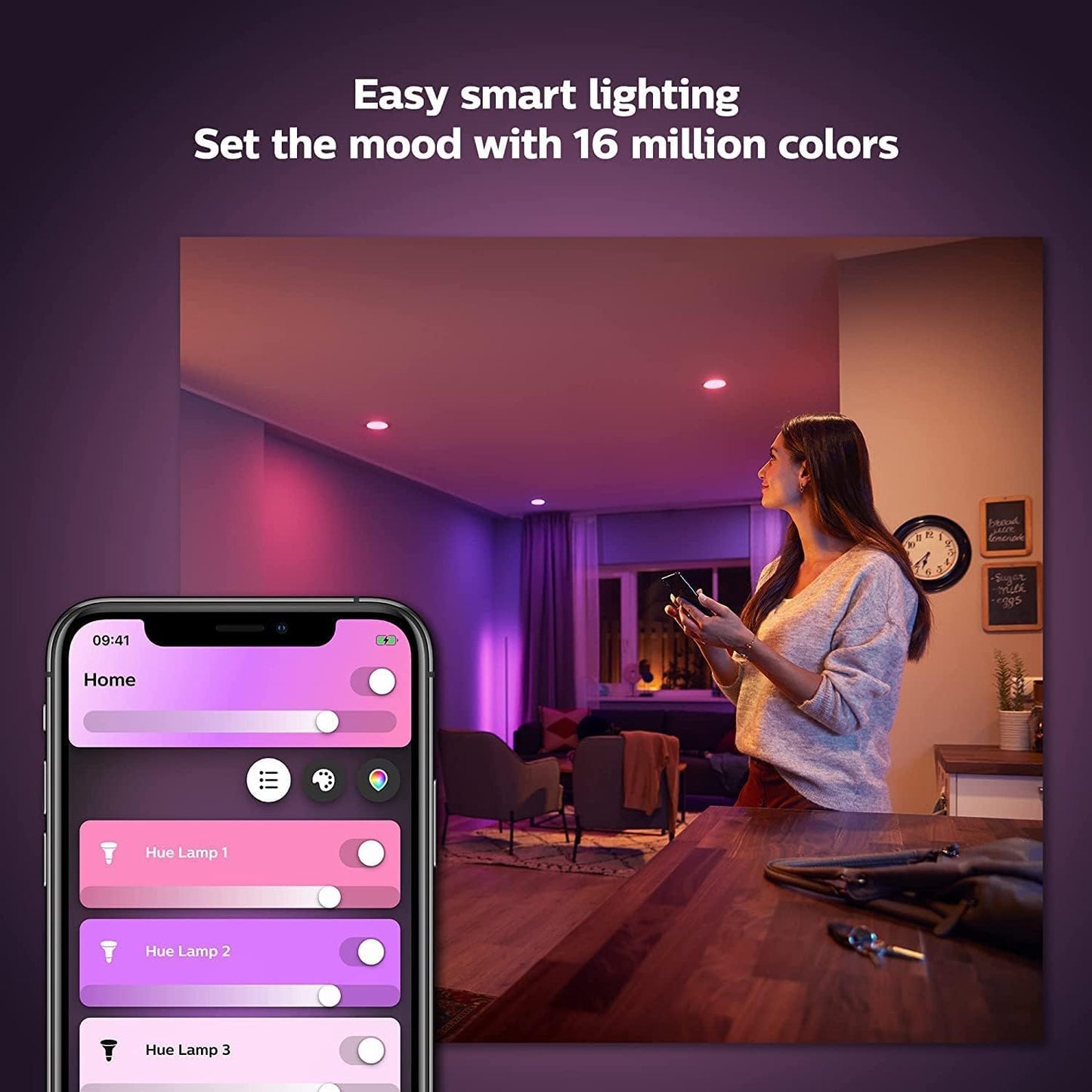 Philips Hue A60 75W 1100lm Smart LED Bulb B22 White Ambiance - New Condition