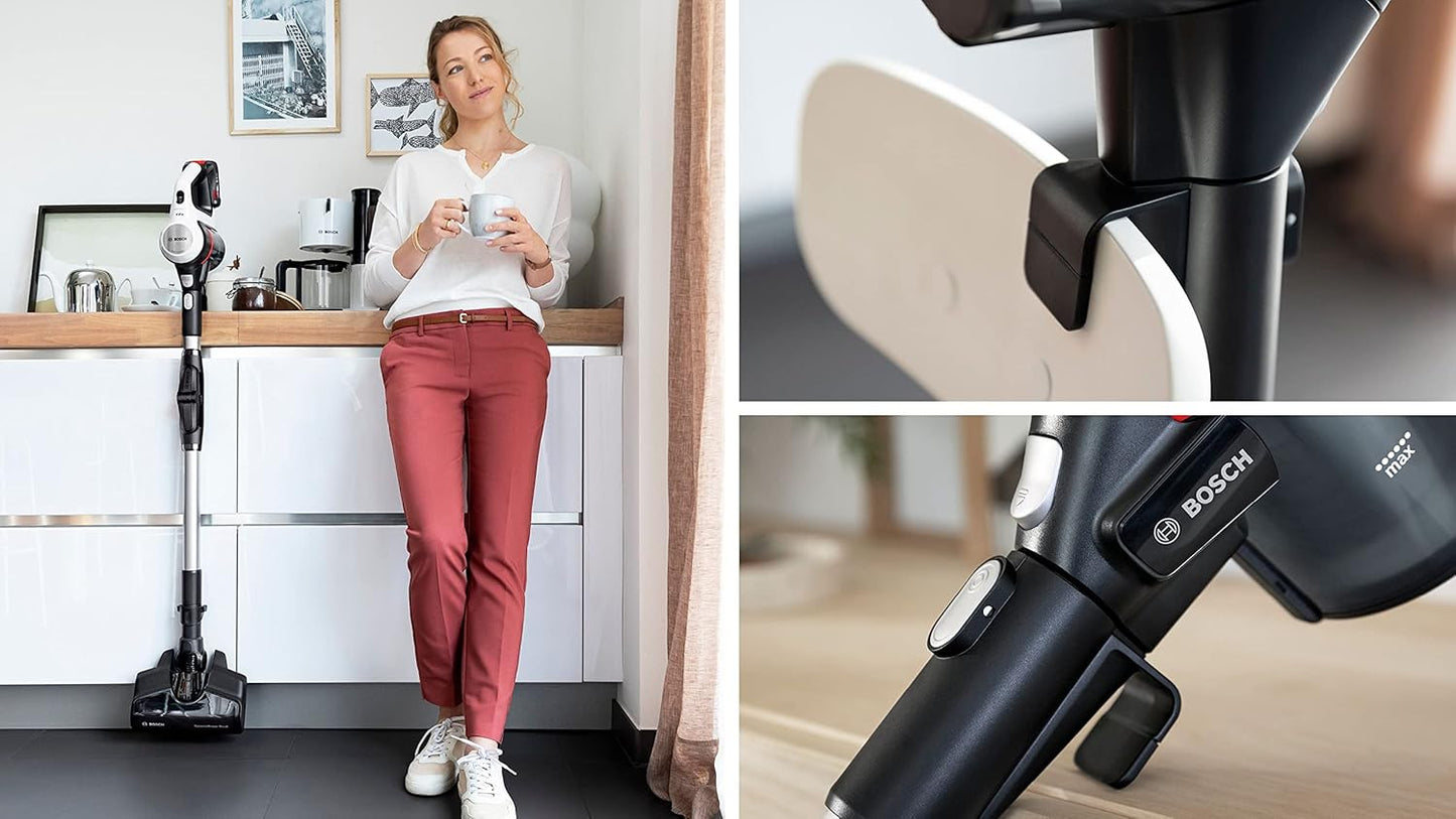 Bosch Unlimited 7 Cordless Stick Vacuum Cleaner BBS711W – 3.0Ah Battery, LED Brush, Flexible Tube - Good Condition