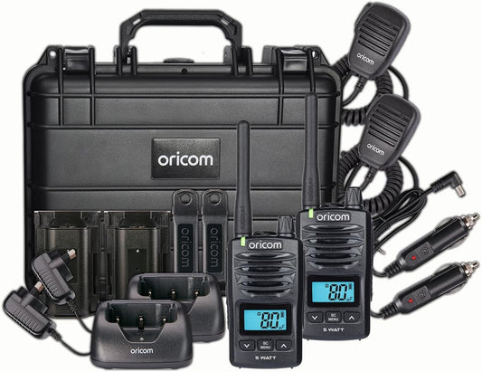 Oricom Trade Bundle Pack 5W IP67 Waterproof UHF CB Radio - New Condition