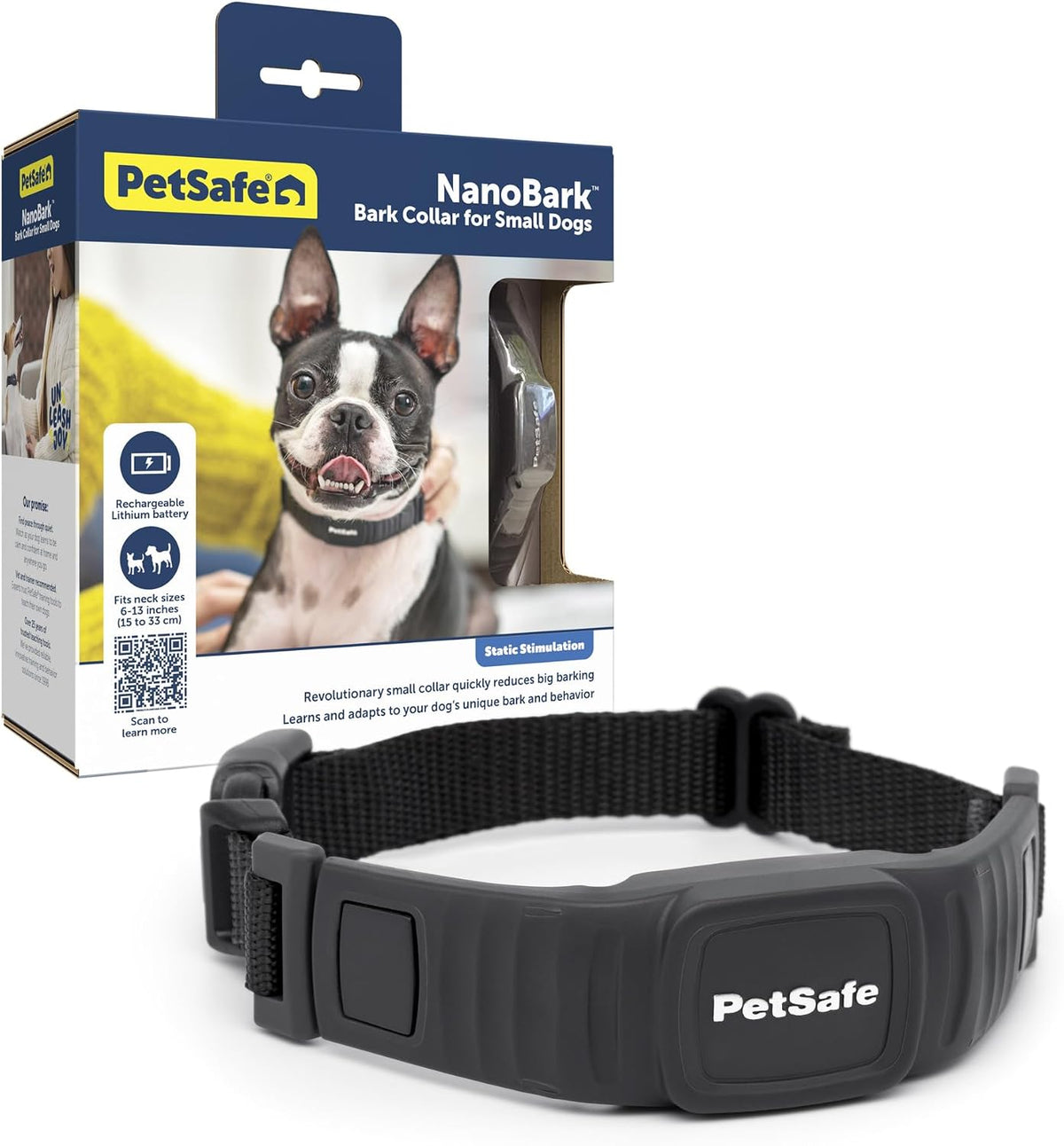 PetSafe NanoBark Bark Collar for Small & Medium Dogs - New Condition